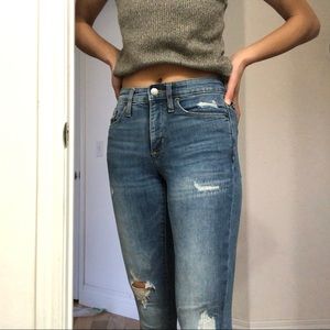 High rise jeans